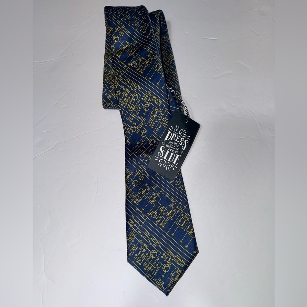 TRANSISTOR RADIO SCHEMATIC DRAWING DIODE CIRCUITS Wild Ties Microfiber Necktie